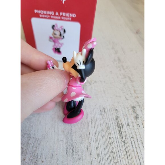 Hallmark phoning a friend Disney‎ Minnie Mouse ornament Xmas - Picture 3 of 7